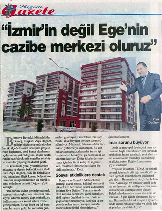 Ziyam İnşaat A.ş. Bornova İnşaat Firması 
